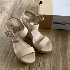 Call it Spring Nude Sandals
